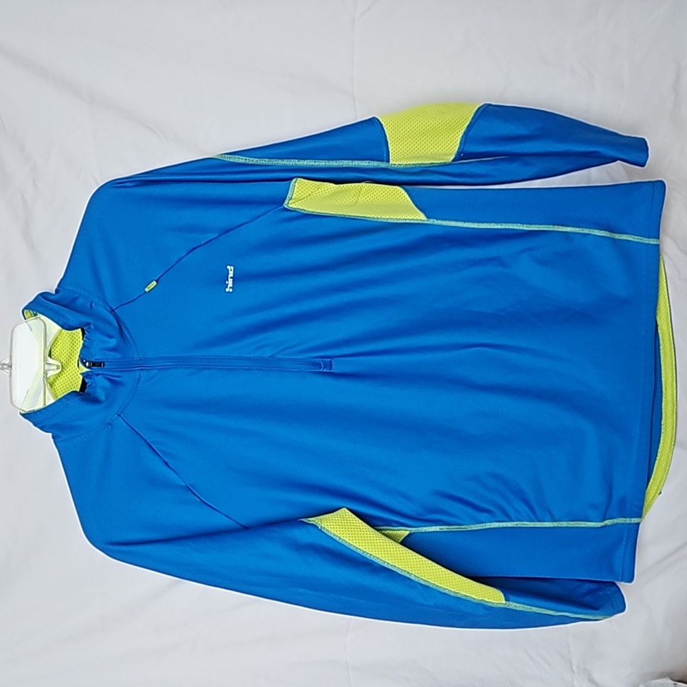 HIND 1/4 Zip pullover running top L